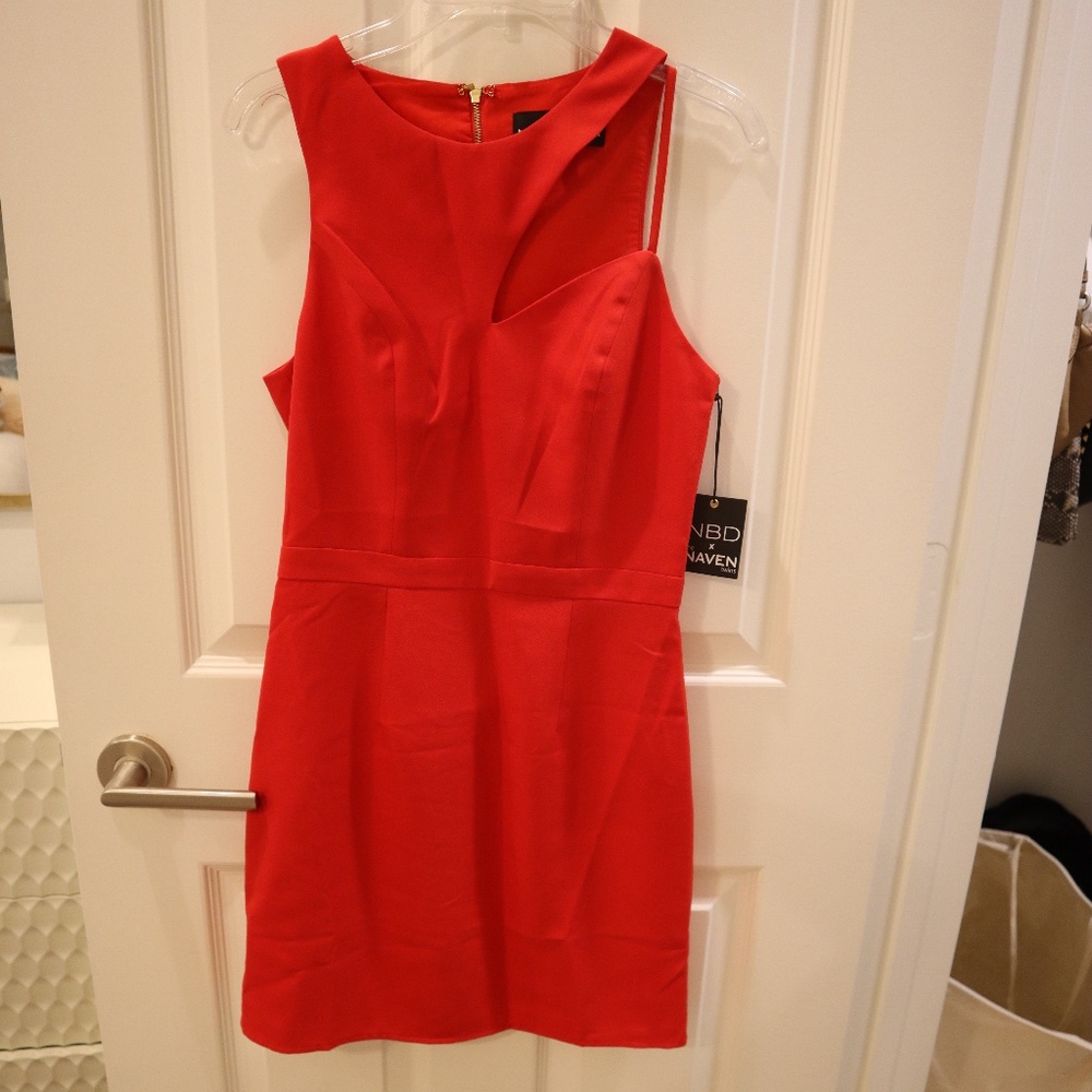 NBD NEVER WORN Red Dress